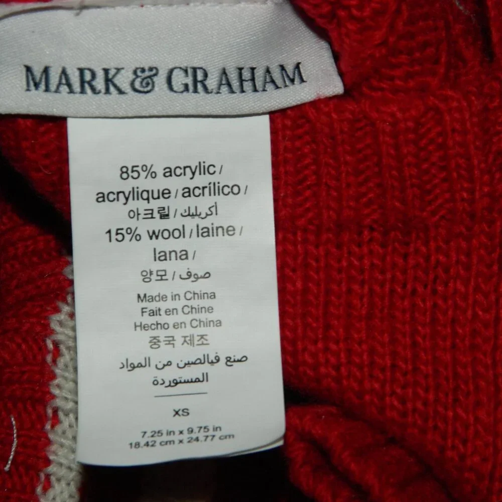 Mark & Graham Cable Knit Dog Sweater 